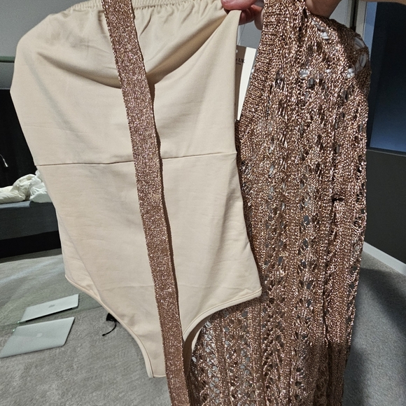 Arianna Asymmetrical Dress - Rose Gold - Picture 3 of 6